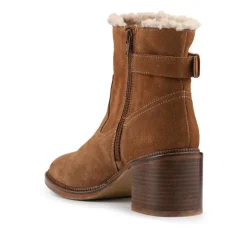 Women Jones Bootmaker Mavis Leather Buckled Ankle Boots -