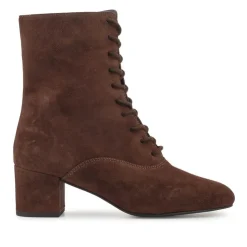 Women Jones Bootmaker Michie Leather Lace-Up Heels -