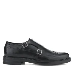 Jones Bootmaker Nathan Leather Double Monk Shoes -