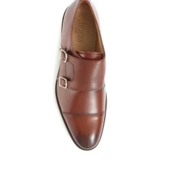 Jones Bootmaker Nathaniel Leather Double Monk Shoes -