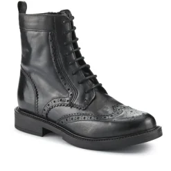 Women Jones Bootmaker Noelle Leather Lace-Up Boots -