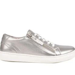 Women Jones Bootmaker Padova2 Leather Lace-Up Trainers -