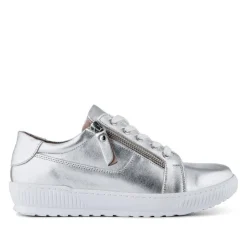 Women Jones Bootmaker Padova Wide-Fit Leather Trainers -