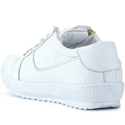 Women Jones Bootmaker Padova Wide-Fit Leather Trainers -