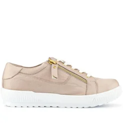 Women Jones Bootmaker Padova Wide-Fit Leather Trainers -