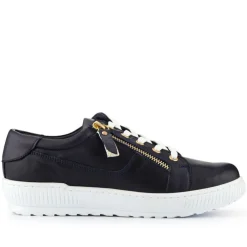 Women Jones Bootmaker Padova Wide-Fit Leather Trainers -
