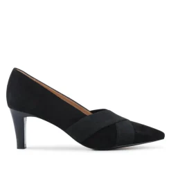 Women Peter Kaiser Leather Block-Heeled Court Shoes -