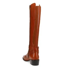 Women Jones Bootmaker Phoebe Extra-Slim Buckled Leather Long Boots -