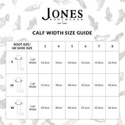 Women Jones Bootmaker: Tailor Made Phoebe Medium Calf Fit Leather Knee-High Boots -