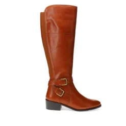 Women Jones Bootmaker Phoebe Small Calf Fit Leather Knee Boots -