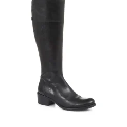 Women Rachel Slim Calf Fit Leather Rider Boots -