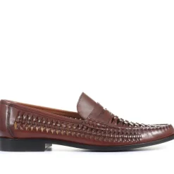 Jones Bootmaker Riverside Woven Leather Loafers -