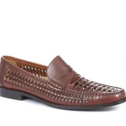 Jones Bootmaker Riverside Woven Leather Loafers -