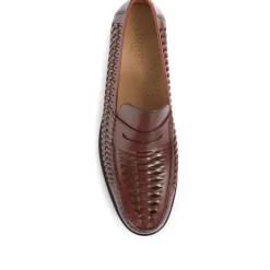 Jones Bootmaker Riverside Woven Leather Loafers -