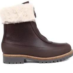 Women Barbour Rowen Fur Cuff Ankle Boots -
