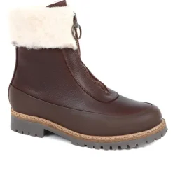 Women Barbour Rowen Fur Cuff Ankle Boots -