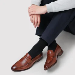 Jones Bootmaker Russell Leather Penny Loafers -