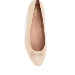 Women Jones Bootmaker Soleil Leather Low Ballet Pumps -