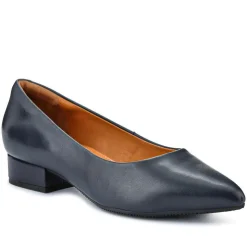 Women Sunstone Wide Leather Court Shoes -