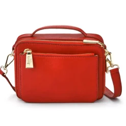 Women Jones Bootmaker Waldorf Leather Zip-Up Handbag -