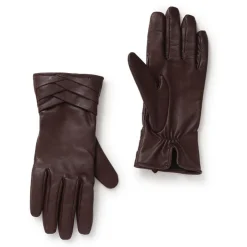 Women Jones Bootmaker Woven Detail Leather Gloves -