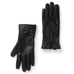 Women Jones Bootmaker Woven Detail Leather Gloves -