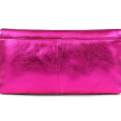 Women Jones Bootmaker Wylie Fold-Over Metallic Clutch -