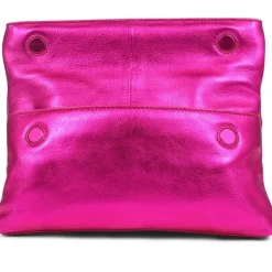 Women Jones Bootmaker Wylie Fold-Over Metallic Clutch -