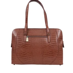 Women Jones Bootmaker Wynter Croc Leather Shoulder Bag -