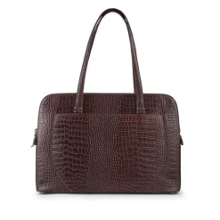 Women Jones Bootmaker Wynter Croc Leather Shoulder Bag -