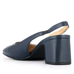 Women Xayna Leather Slingback Court Shoes -