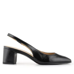 Women Xayna Leather Slingback Court Shoes -