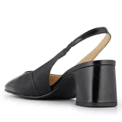 Women Xayna Leather Slingback Court Shoes -