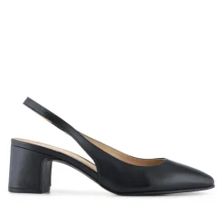 Women Xayna Leather Slingback Court Shoes -
