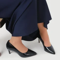 Women Xena Leather Stiletto-Heeled Court Shoes -
