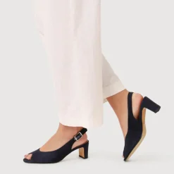 Women Jones Bootmaker Xiomara Leather Slingback Court Shoes -